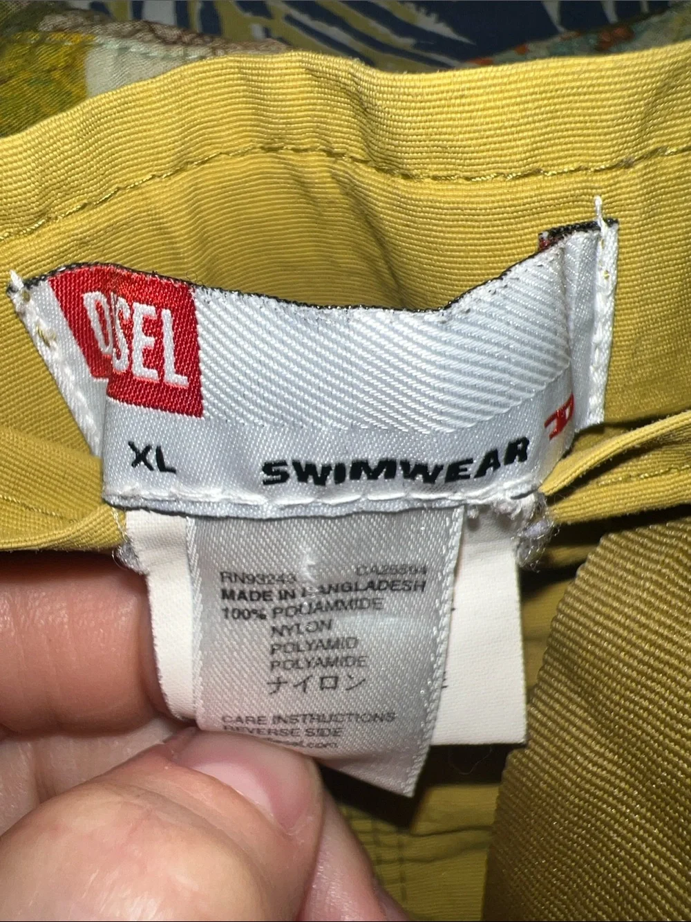 Y2K Diesel Men's Drawstring Utility swim trunks